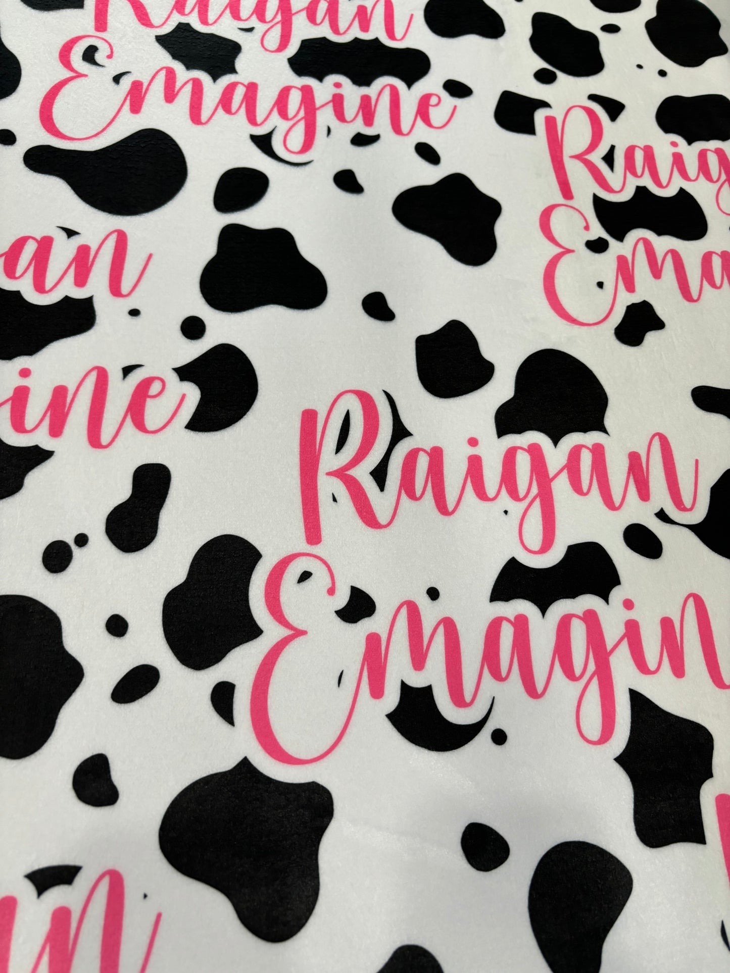 Cow print Baby Blanket