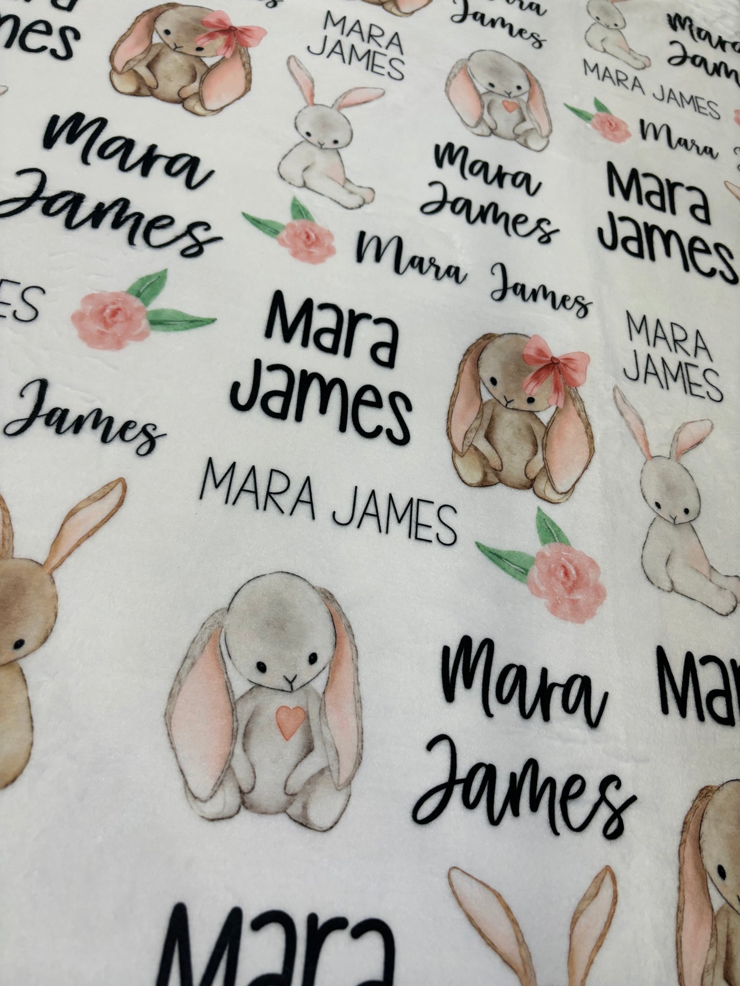 Sweet bunnies Baby Blanket