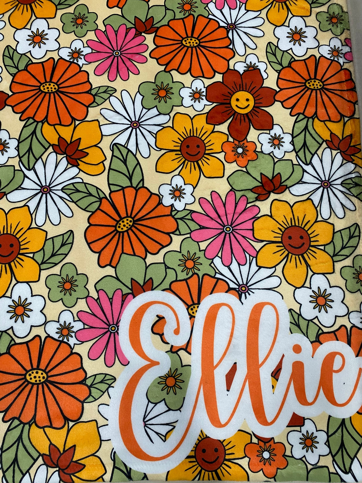 Retro floral Baby Blanket