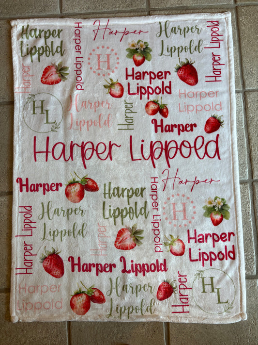 Strawberry Baby Blanket