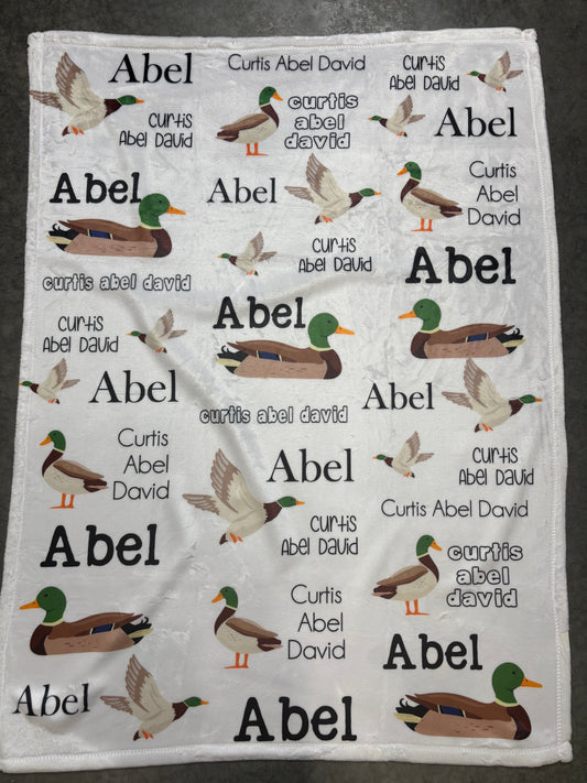 Mallard Duck baby blanket