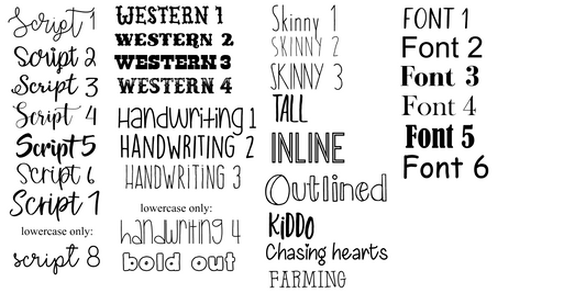 a large set of handwritten font and numbers