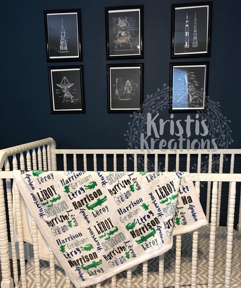 Alligator Baby Blanket