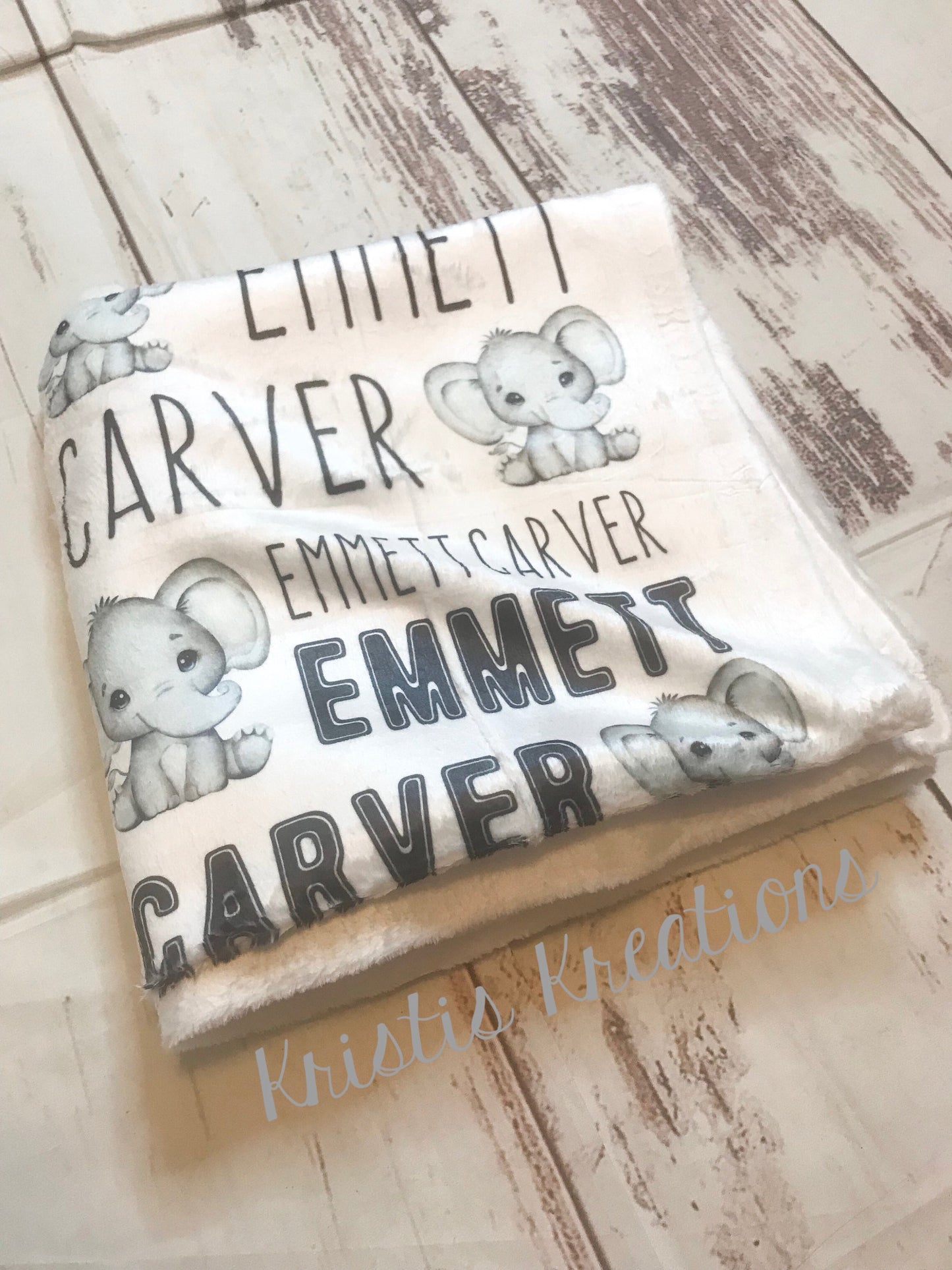 Baby Elephant Baby Blanket