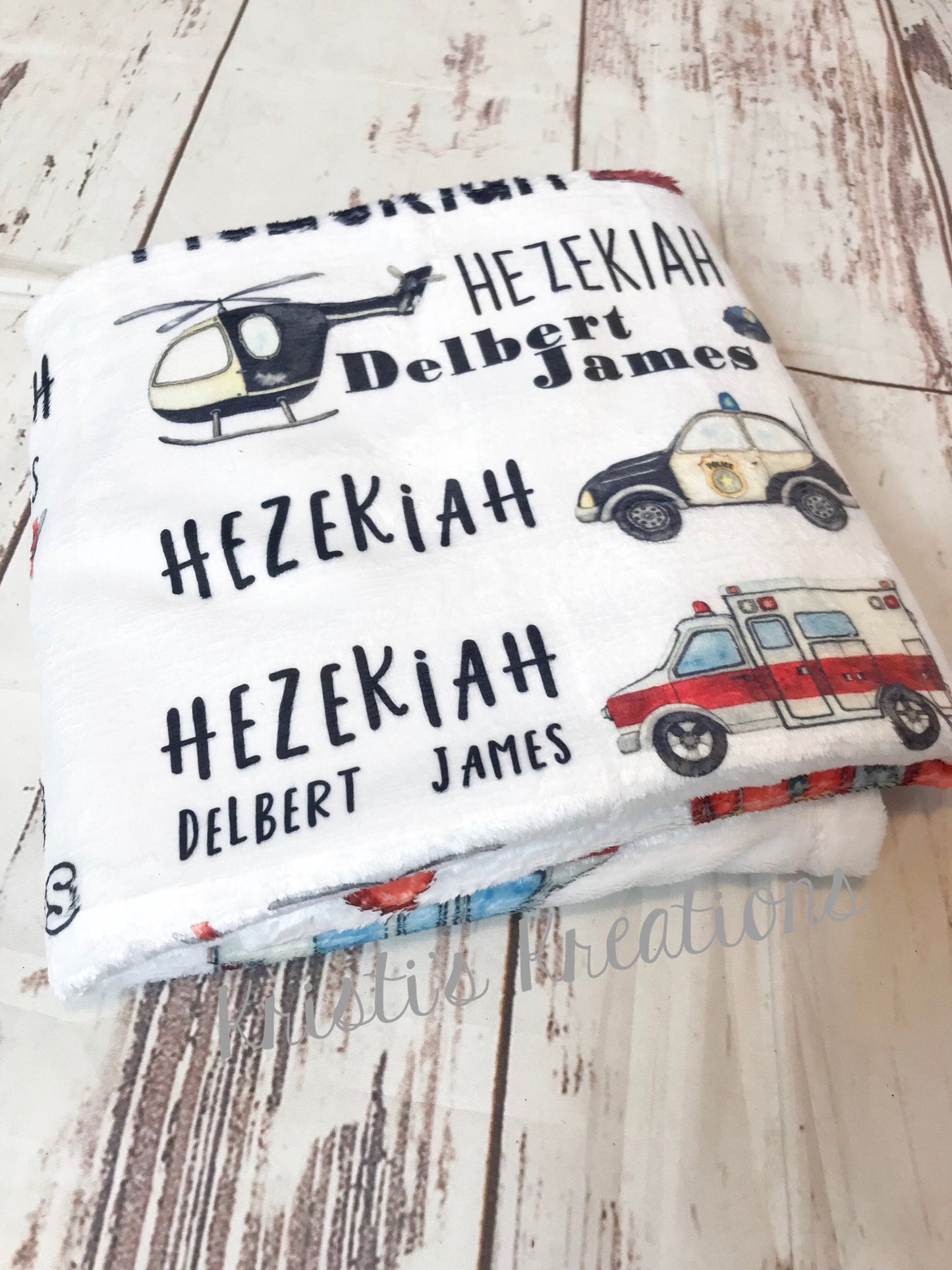 emergency vehicles Baby Blanket