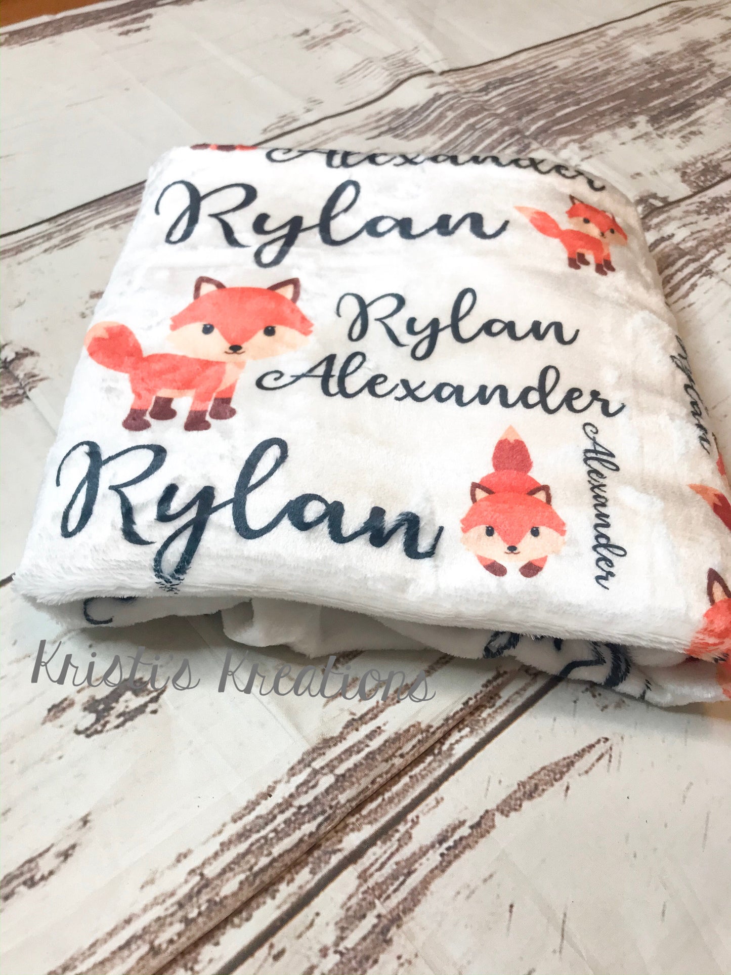 Fox Baby Blanket