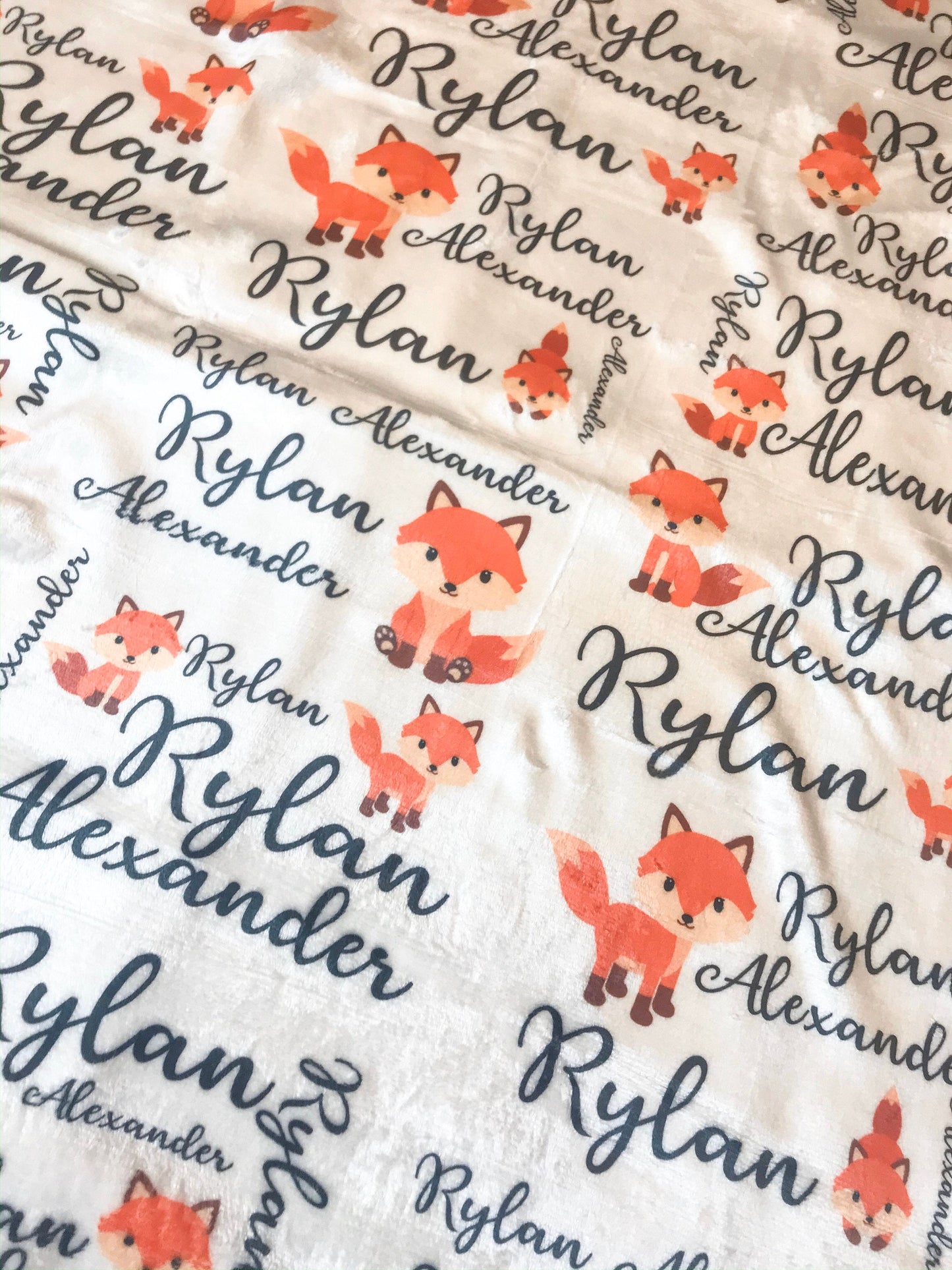 Fox Baby Blanket