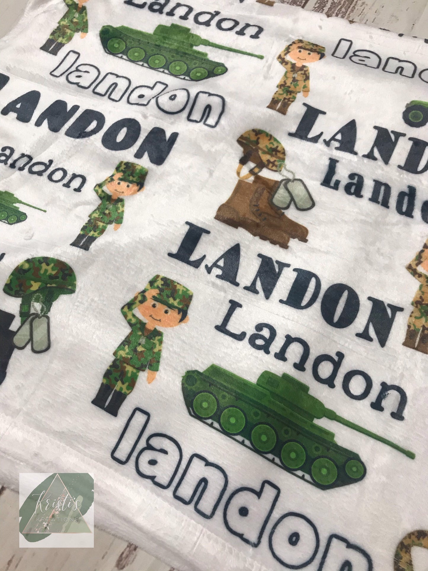 Military Camo Baby Blanket