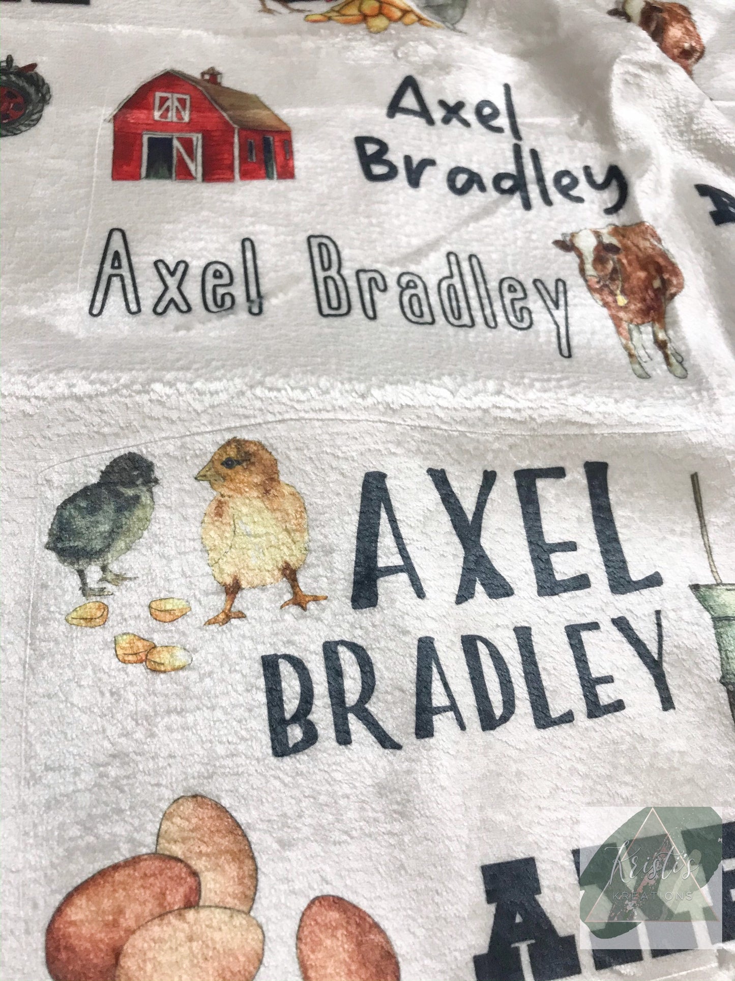 Farm Life Baby Blanket