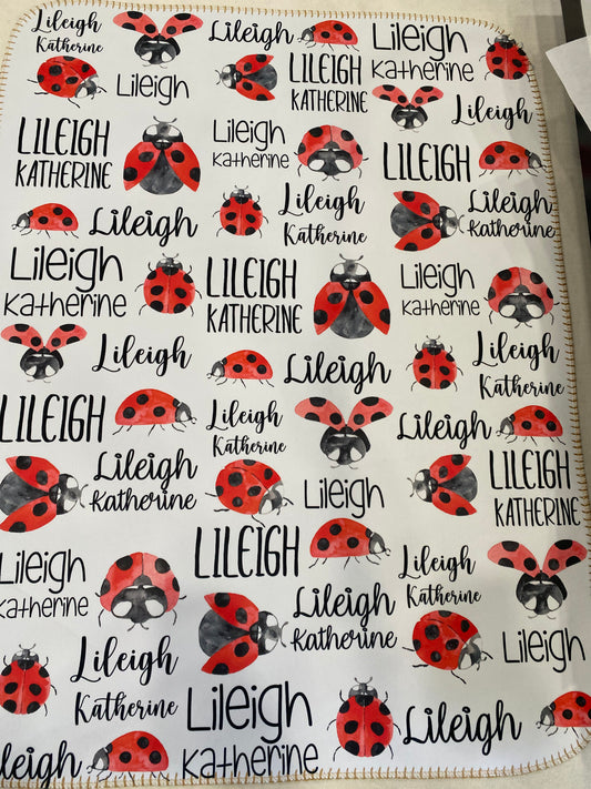 Lady bugs Baby Blanket