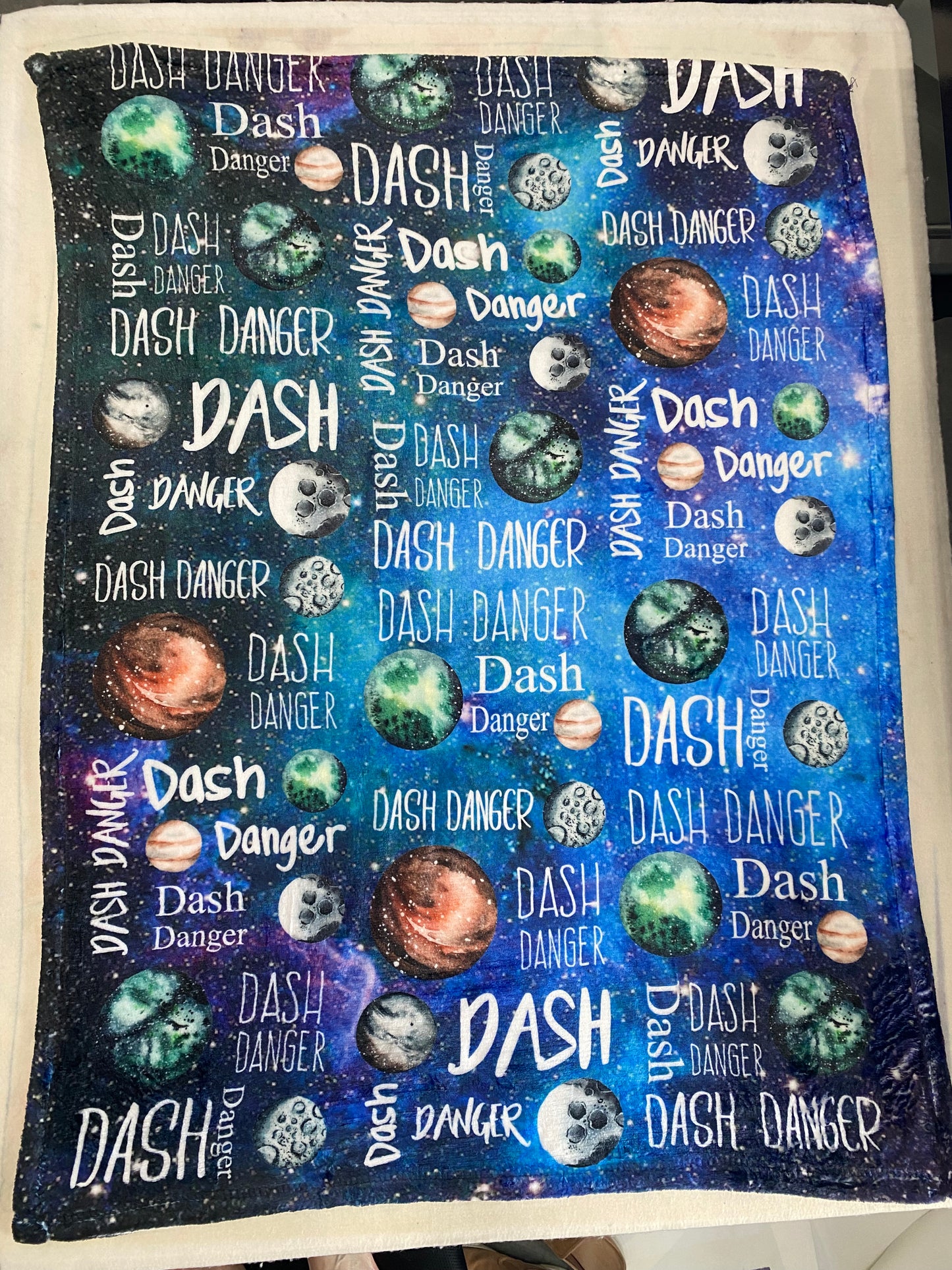 Galaxy Planet Baby Blanket