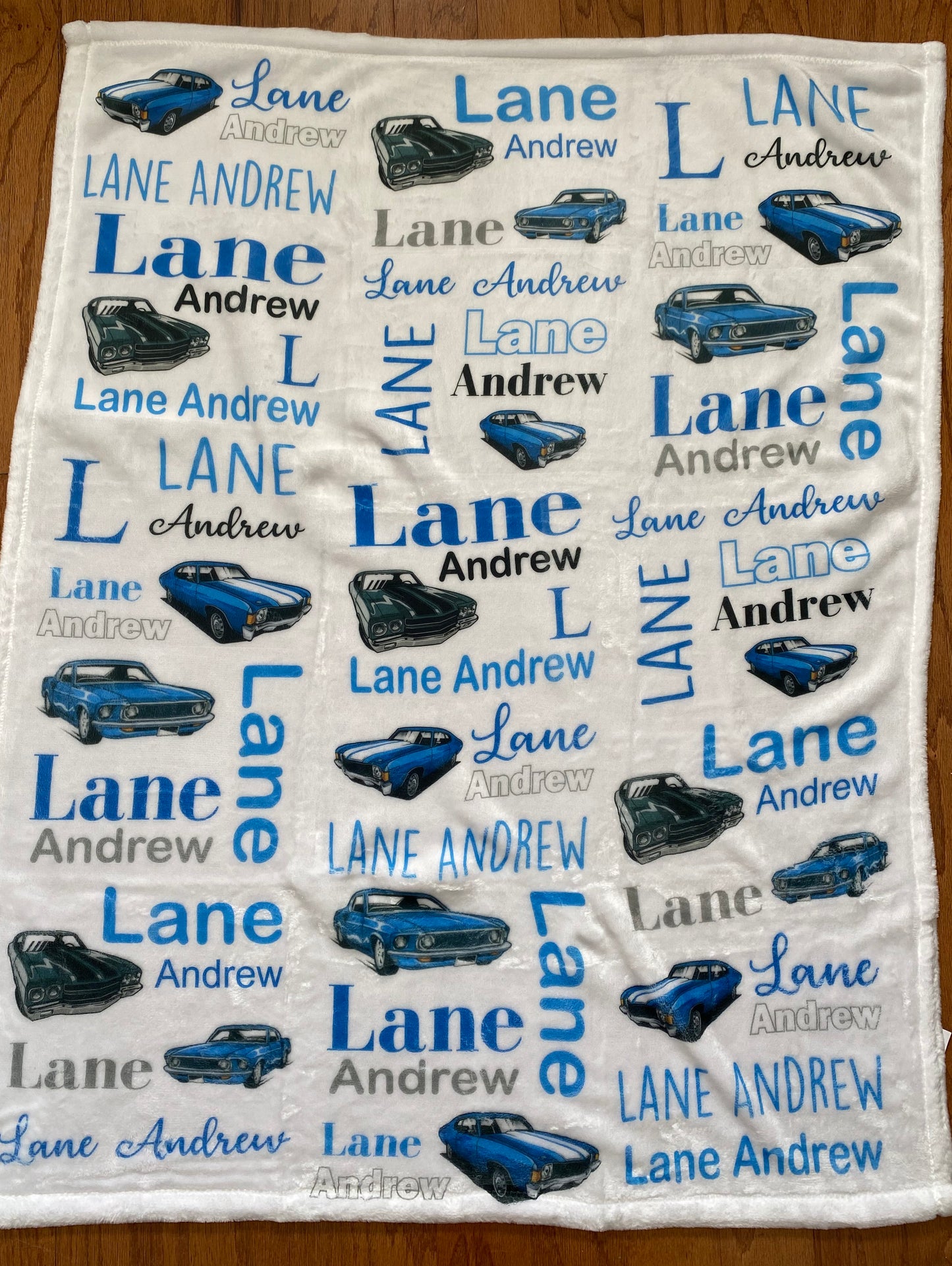 Vintage Cars Baby Blanket