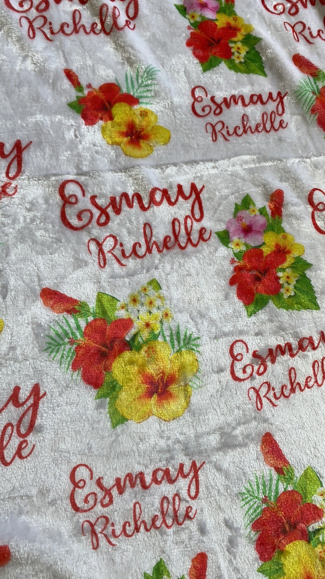 Tropical Floral Baby Blanket