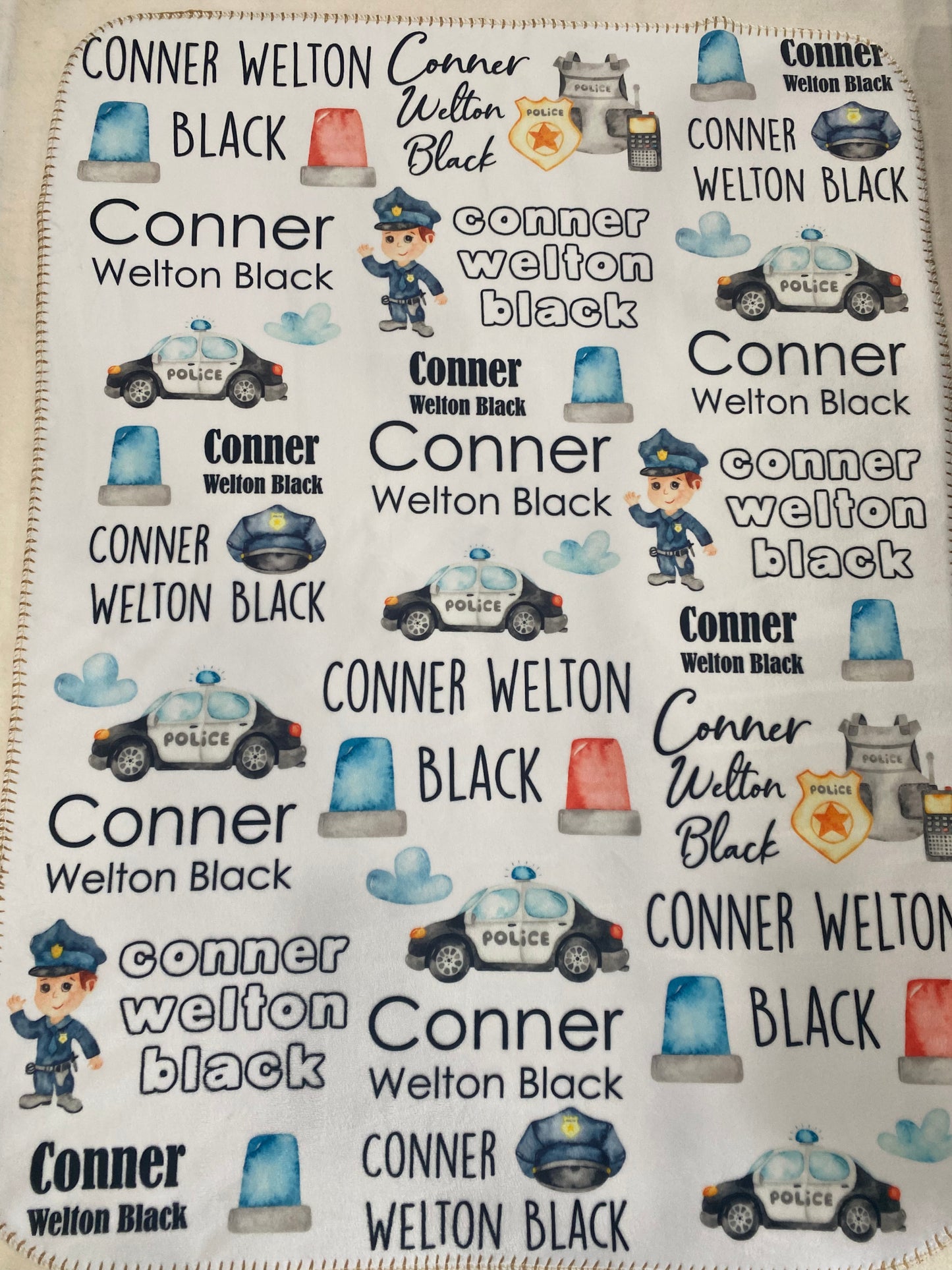 Police Baby Blanket