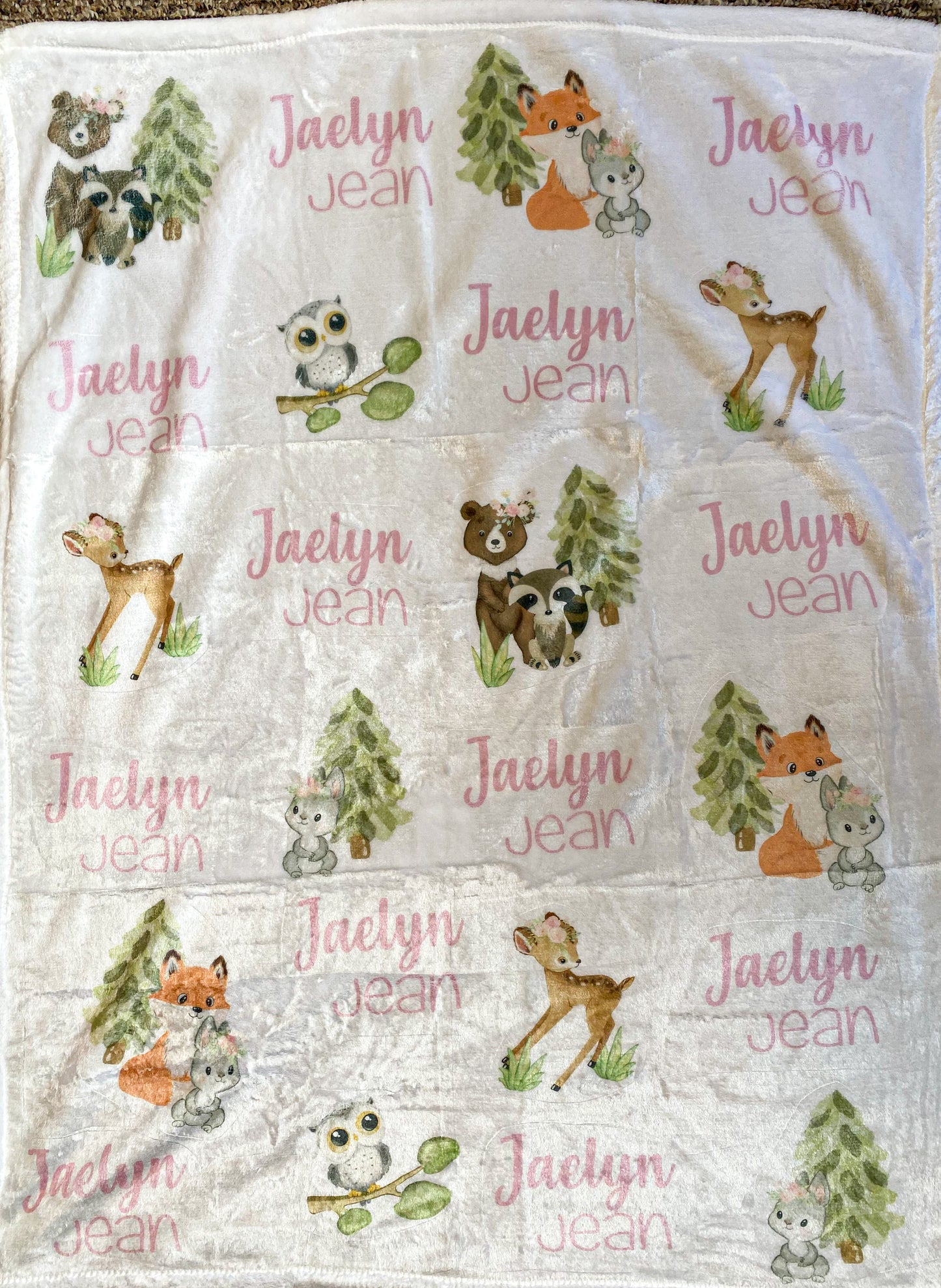 Forest Animals Baby Blanket